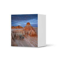 Klebefolie für Möbel Outback Australia - IKEA Besta Regal 1 Türe - weiss