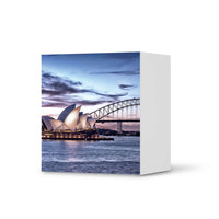 Klebefolie für Möbel Sydney - IKEA Besta Regal 1 Türe - weiss