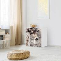 Klebefolie für Möbel Hirsch - IKEA Besta Regal 1 Türe - Wohnzimmer