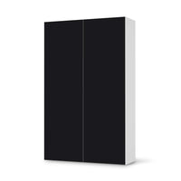 Klebefolie für Möbel Schwarz - IKEA Besta Schrank Hoch 2 Türen - weiss