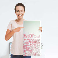Klebefolie für Möbel Floral Doodle - IKEA Expedit Regal 2 Türen Hoch - Folie