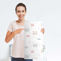 Klebefolie für Möbel Sweet Dreams - IKEA Expedit Regal 2 Türen Hoch - Folie