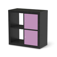 Klebefolie für Möbel Flieder Light - IKEA Expedit Regal 2 Türen Hoch - schwarz