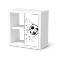 Klebefolie für Möbel Eingenetzt - IKEA Expedit Regal 2 Türen Hoch - weiss