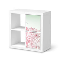 Klebefolie für Möbel Floral Doodle - IKEA Expedit Regal 2 Türen Hoch - weiss
