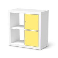 Klebefolie für Möbel Gelb Light - IKEA Expedit Regal 2 Türen Hoch - weiss