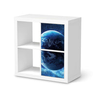 Klebefolie für Möbel Planet Blue - IKEA Expedit Regal 2 Türen Hoch - weiss