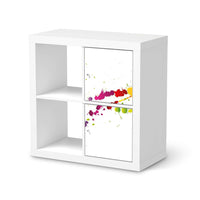Klebefolie für Möbel Splash 2 - IKEA Expedit Regal 2 Türen Hoch - weiss
