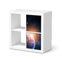 Klebefolie für Möbel Sunrise - IKEA Expedit Regal 2 Türen Hoch - weiss