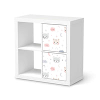Klebefolie für Möbel Sweet Dreams - IKEA Expedit Regal 2 Türen Hoch - weiss