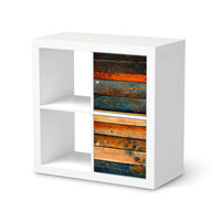 Klebefolie für Möbel Wooden - IKEA Expedit Regal 2 Türen Hoch - weiss