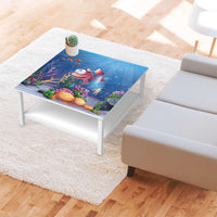 Klebefolie für Möbel Bubbles - IKEA Hemnes Couchtisch 90x90 cm - Kinderzimmer