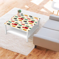 Klebefolie für Möbel Cars - IKEA Hemnes Couchtisch 90x90 cm - Kinderzimmer