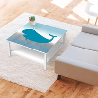 Klebefolie für Möbel Herr Wal - IKEA Hemnes Couchtisch 90x90 cm - Kinderzimmer