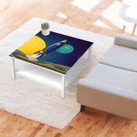 Klebefolie für Möbel Space Rocket - IKEA Hemnes Couchtisch 90x90 cm - Kinderzimmer