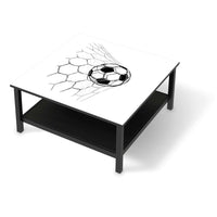 Klebefolie für Möbel Eingenetzt - IKEA Hemnes Couchtisch 90x90 cm - schwarz