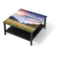 Klebefolie für Möbel Herbstwald - IKEA Hemnes Couchtisch 90x90 cm - schwarz