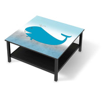 Klebefolie für Möbel Herr Wal - IKEA Hemnes Couchtisch 90x90 cm - schwarz