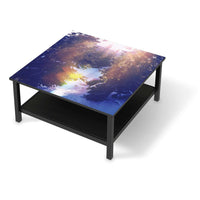 Klebefolie für Möbel Lichtflut - IKEA Hemnes Couchtisch 90x90 cm - schwarz