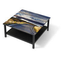 Klebefolie für Möbel New Zealand - IKEA Hemnes Couchtisch 90x90 cm - schwarz