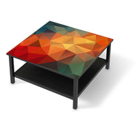 Klebefolie für Möbel Polygon - IKEA Hemnes Couchtisch 90x90 cm - schwarz