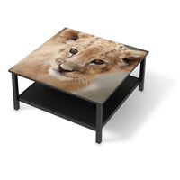 Klebefolie für Möbel Simba - IKEA Hemnes Couchtisch 90x90 cm - schwarz