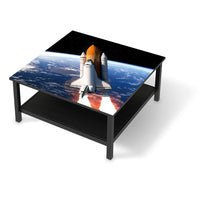 Klebefolie für Möbel Space Traveller - IKEA Hemnes Couchtisch 90x90 cm - schwarz