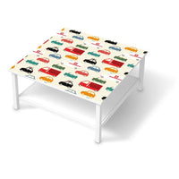 Klebefolie für Möbel Cars - IKEA Hemnes Couchtisch 90x90 cm - weiss
