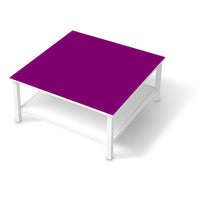 Klebefolie für Möbel Flieder Dark - IKEA Hemnes Couchtisch 90x90 cm - weiss