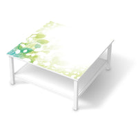 Klebefolie für Möbel Flower Light - IKEA Hemnes Couchtisch 90x90 cm - weiss