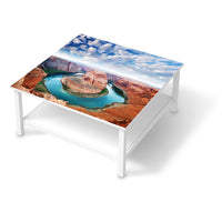 Klebefolie für Möbel Grand Canyon - IKEA Hemnes Couchtisch 90x90 cm - weiss