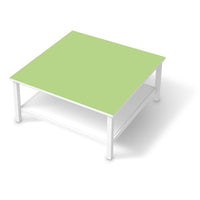 Klebefolie für Möbel Hellgrün Light - IKEA Hemnes Couchtisch 90x90 cm - weiss