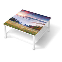 Klebefolie für Möbel Herbstwald - IKEA Hemnes Couchtisch 90x90 cm - weiss