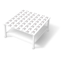 Klebefolie für Möbel Hoppel - IKEA Hemnes Couchtisch 90x90 cm - weiss