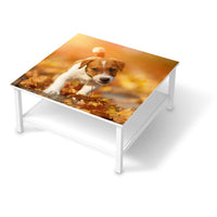 Klebefolie für Möbel Jack the Puppy - IKEA Hemnes Couchtisch 90x90 cm - weiss