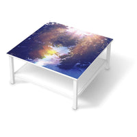 Klebefolie für Möbel Lichtflut - IKEA Hemnes Couchtisch 90x90 cm - weiss