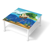 Klebefolie für Möbel Pirates - IKEA Hemnes Couchtisch 90x90 cm - weiss