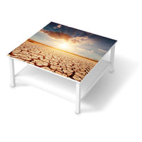 Klebefolie für Möbel Savanne - IKEA Hemnes Couchtisch 90x90 cm - weiss