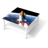Klebefolie für Möbel Space Traveller - IKEA Hemnes Couchtisch 90x90 cm - weiss
