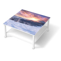 Klebefolie für Möbel Zauberhafte Winterlandschaft - IKEA Hemnes Couchtisch 90x90 cm - weiss