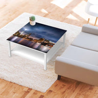Klebefolie für Möbel Brooklyn Bridge - IKEA Hemnes Couchtisch 90x90 cm - Wohnzimmer