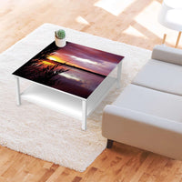 Klebefolie für Möbel Dream away - IKEA Hemnes Couchtisch 90x90 cm - Wohnzimmer