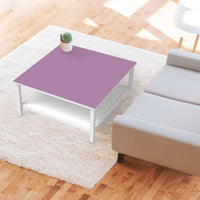 Klebefolie für Möbel Flieder Light - IKEA Hemnes Couchtisch 90x90 cm - Wohnzimmer