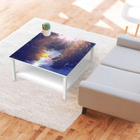 Klebefolie für Möbel Lichtflut - IKEA Hemnes Couchtisch 90x90 cm - Wohnzimmer
