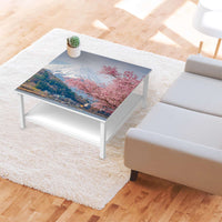 Klebefolie für Möbel Mount Fuji - IKEA Hemnes Couchtisch 90x90 cm - Wohnzimmer