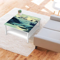 Klebefolie für Möbel Patagonia - IKEA Hemnes Couchtisch 90x90 cm - Wohnzimmer