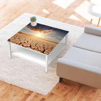 Klebefolie für Möbel Savanne - IKEA Hemnes Couchtisch 90x90 cm - Wohnzimmer