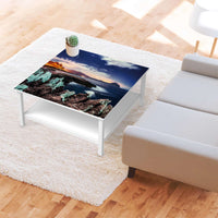 Klebefolie für Möbel Seaside - IKEA Hemnes Couchtisch 90x90 cm - Wohnzimmer