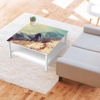 Klebefolie für Möbel The sky is the limit - IKEA Hemnes Couchtisch 90x90 cm - Wohnzimmer