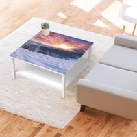 Klebefolie für Möbel Zauberhafte Winterlandschaft - IKEA Hemnes Couchtisch 90x90 cm - Wohnzimmer
